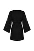 Joaquina Embroidered Linen Mini Tunic / Black